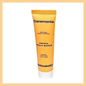 CEREMONIA Papaya Scalp Scrub Shampoo 1oz/30mL Travel Size New Sealed